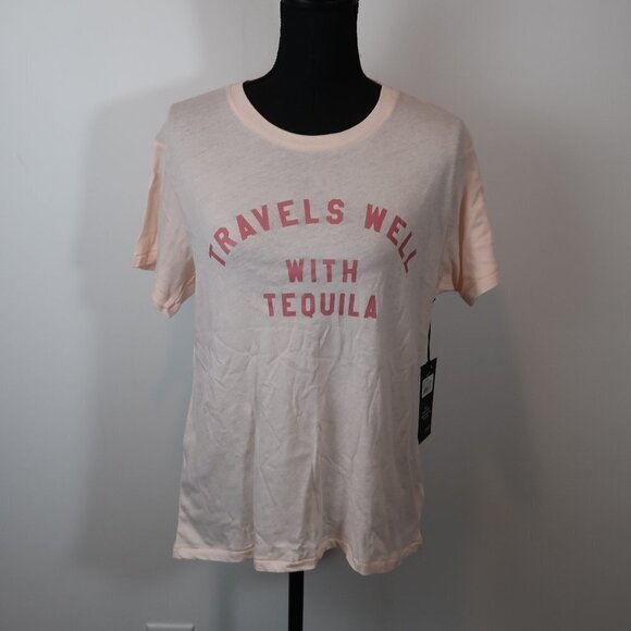 Wildfox Travels Well With Tequila T-Shirt XS - Picture 5 of 7